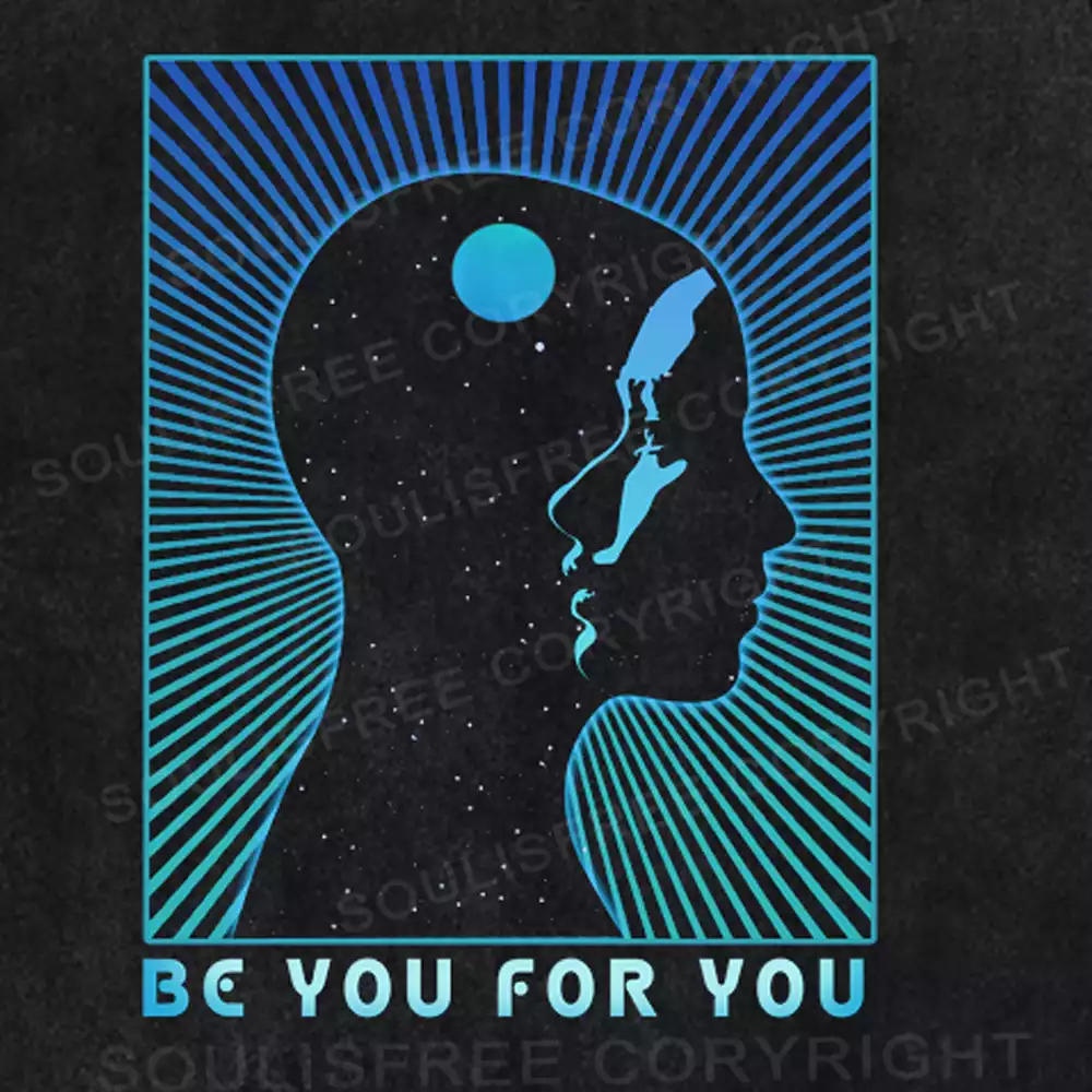 Be You For You Washed Space T-shirt