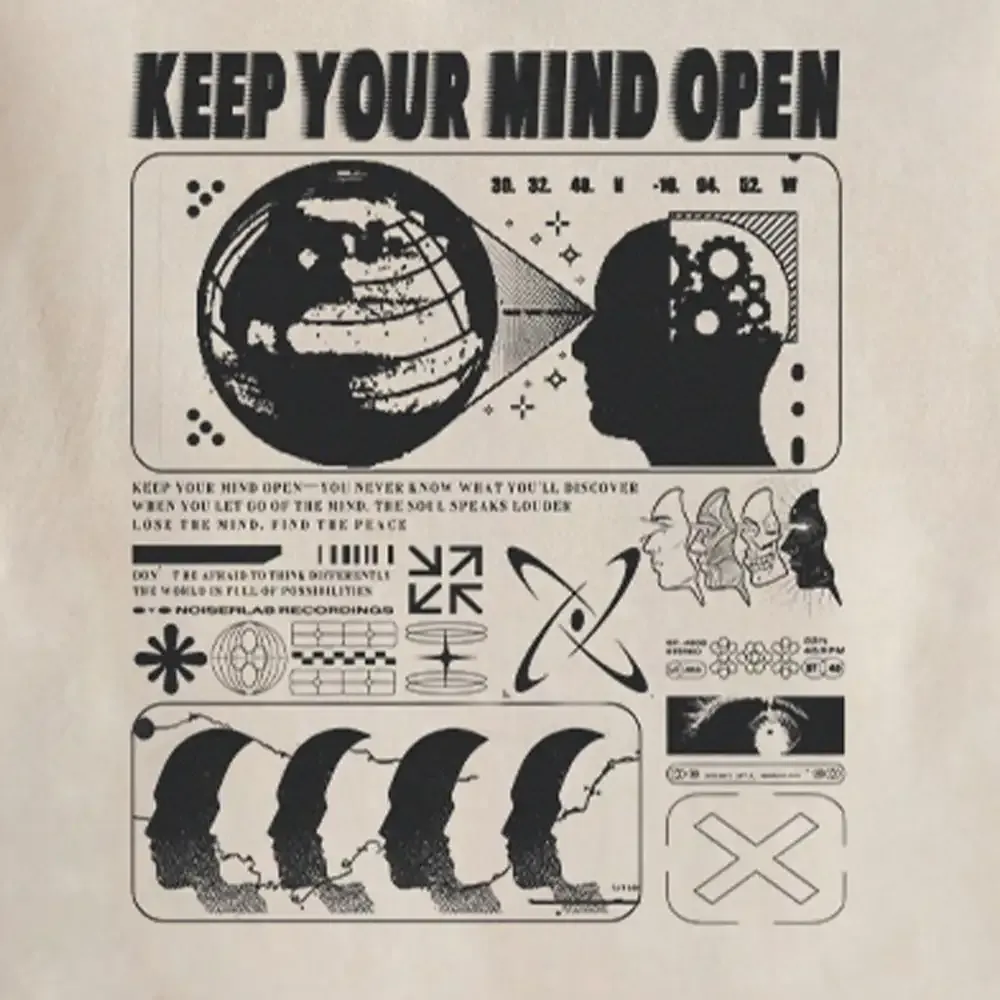 Keep Your Mind Open Washed Hoodie