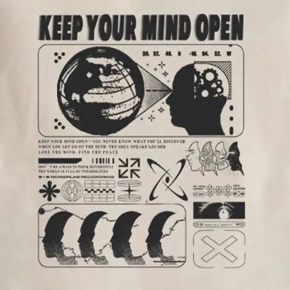 Keep Your Mind Open Washed Hoodie
