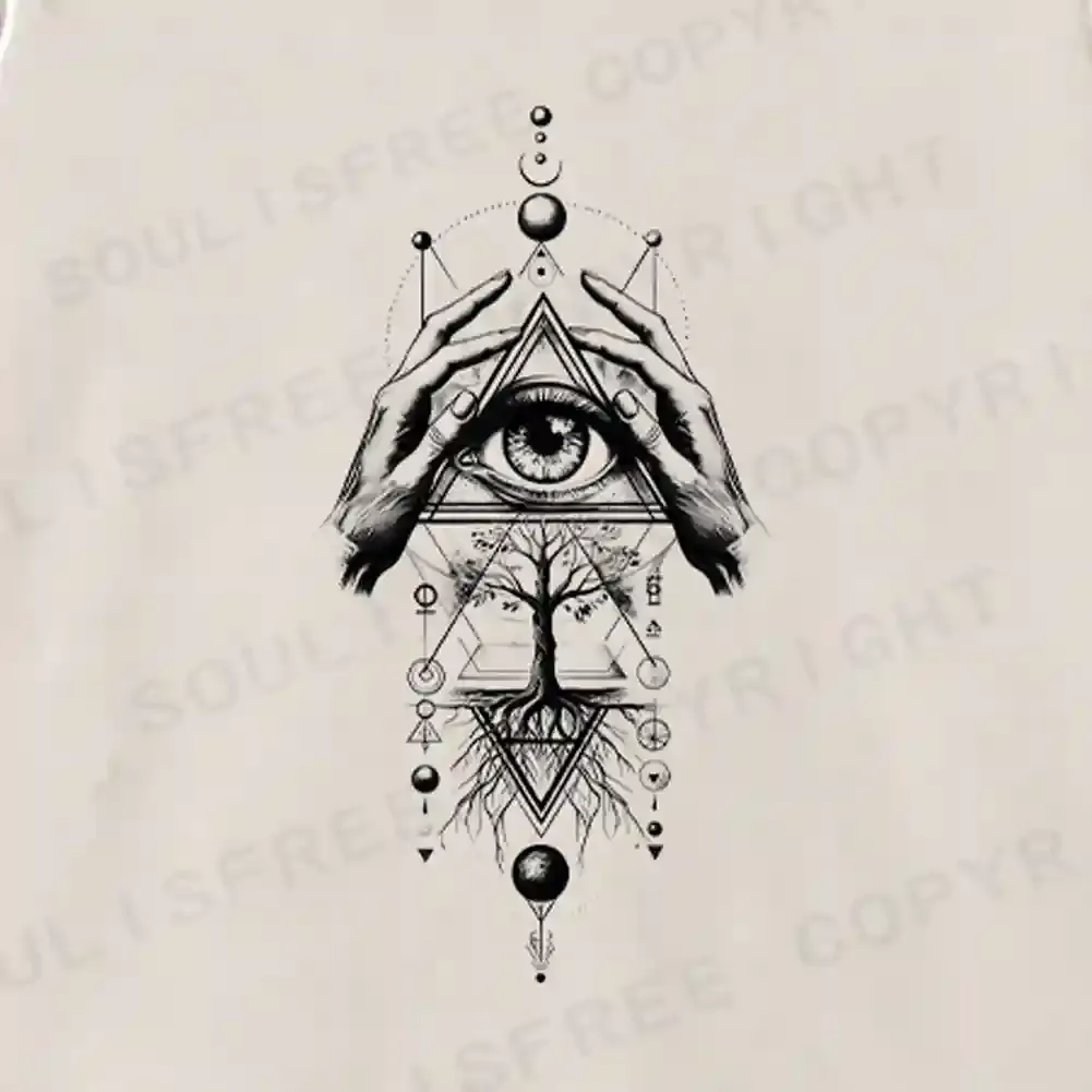 The Sacred Geometry Washed Sweatshirts