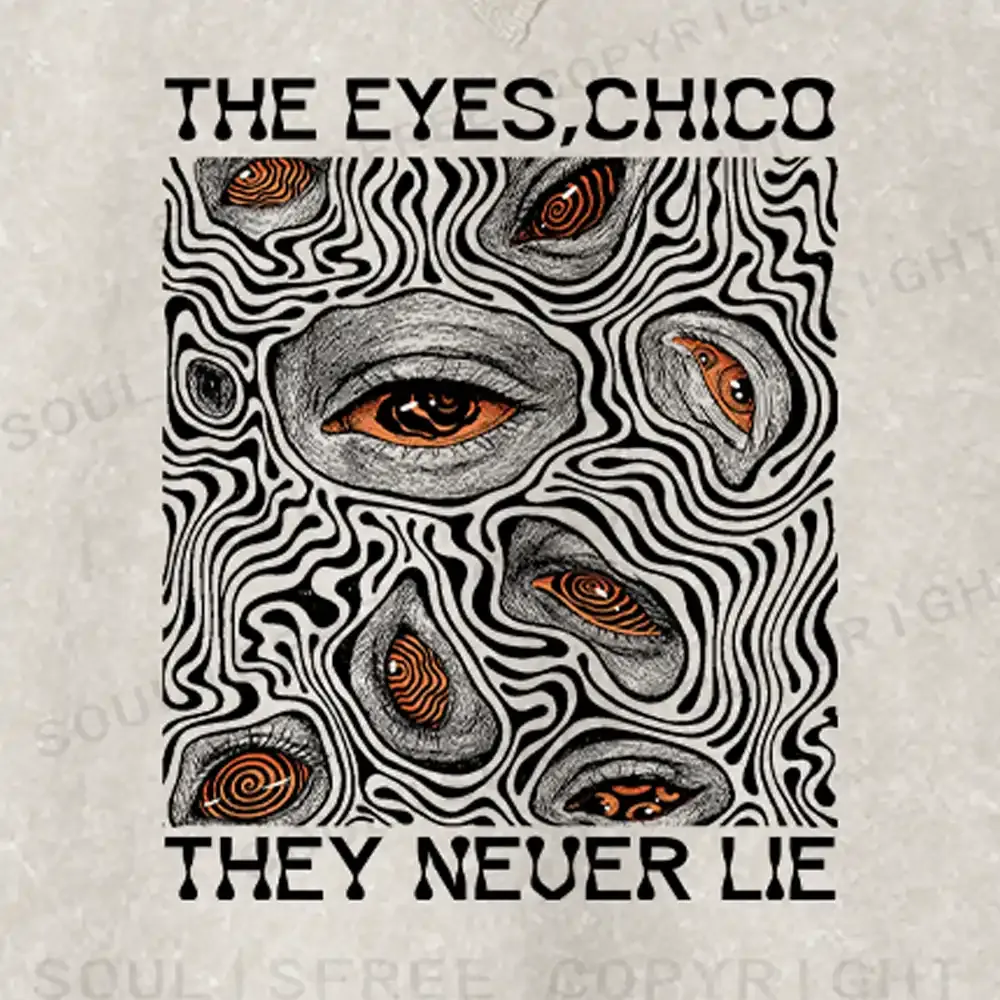 Eyes don't lie Fit Washed Sweatshirt