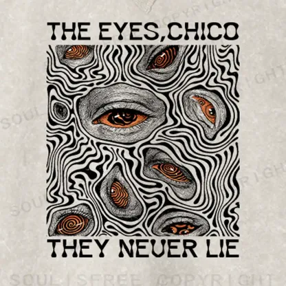 Eyes don't lie Fit Washed Sweatshirt