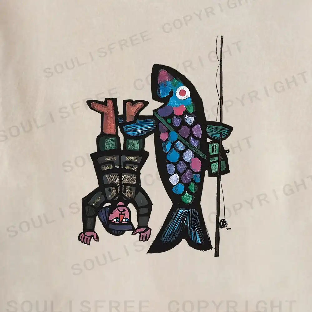 Fishing For Man's Fish Washed Hoodie