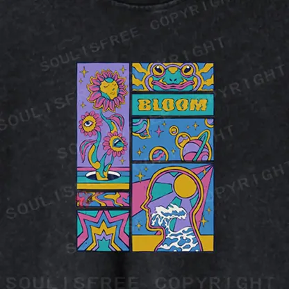 Bloom Washed Cropped Sweatshirt