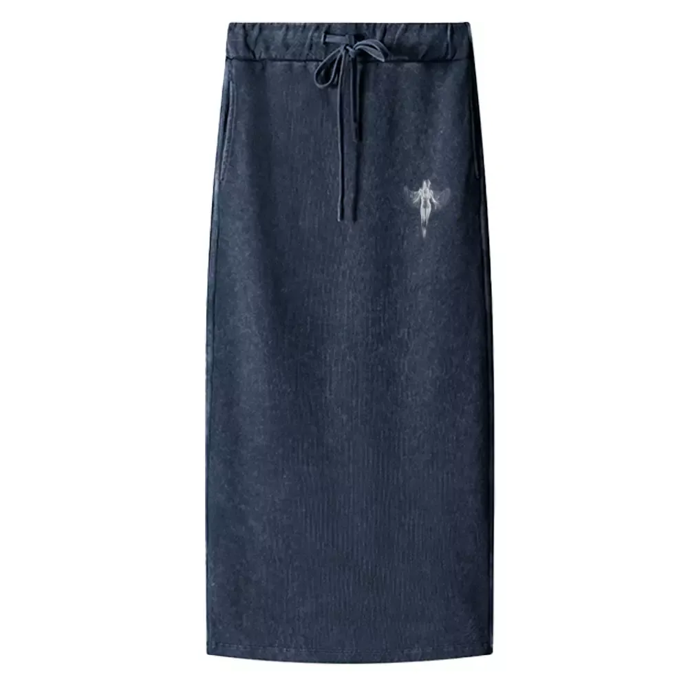 Shadow Series : Woman Ⅸ Washed A-Line Maxi Skirt