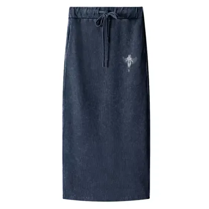 Shadow Series : Woman Ⅸ Washed A-Line Maxi Skirt
