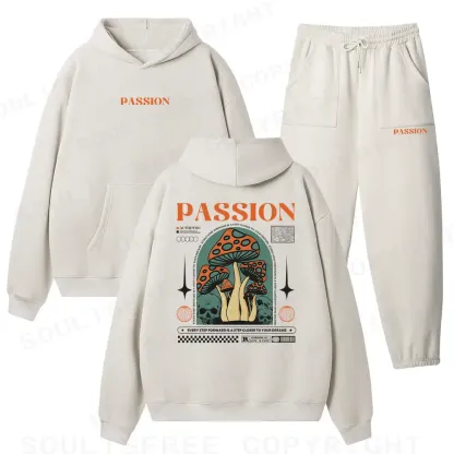 Passion Dream Mushroom Fleece Hoodie Set