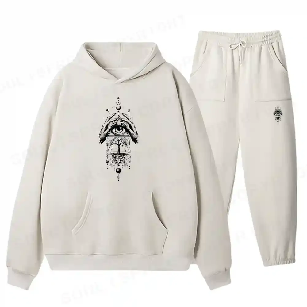 The Sacred Geometry Fleece Hoodie Set