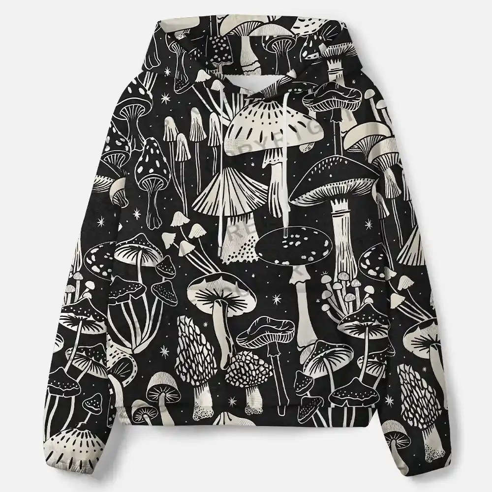 Mystic Mushroom Forest All-Over Print Hoodie