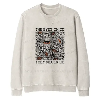 Eyes don't lie Fit Washed Sweatshirt
