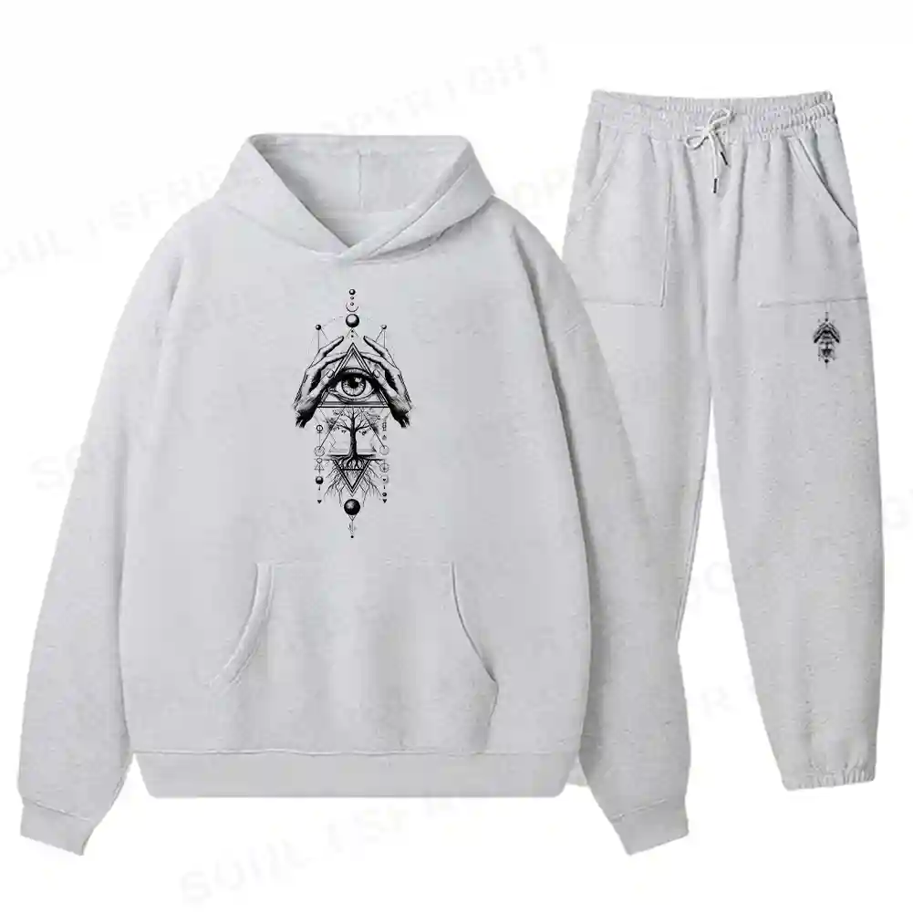 The Sacred Geometry Fleece Hoodie Set