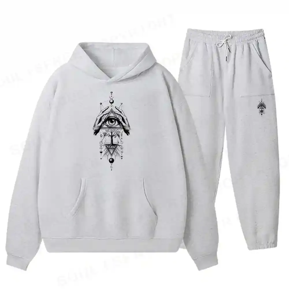 The Sacred Geometry Fleece Hoodie Set