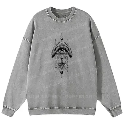 The Sacred Geometry Washed Sweatshirts