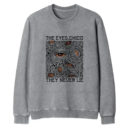Eyes don't lie Fit Washed Sweatshirt
