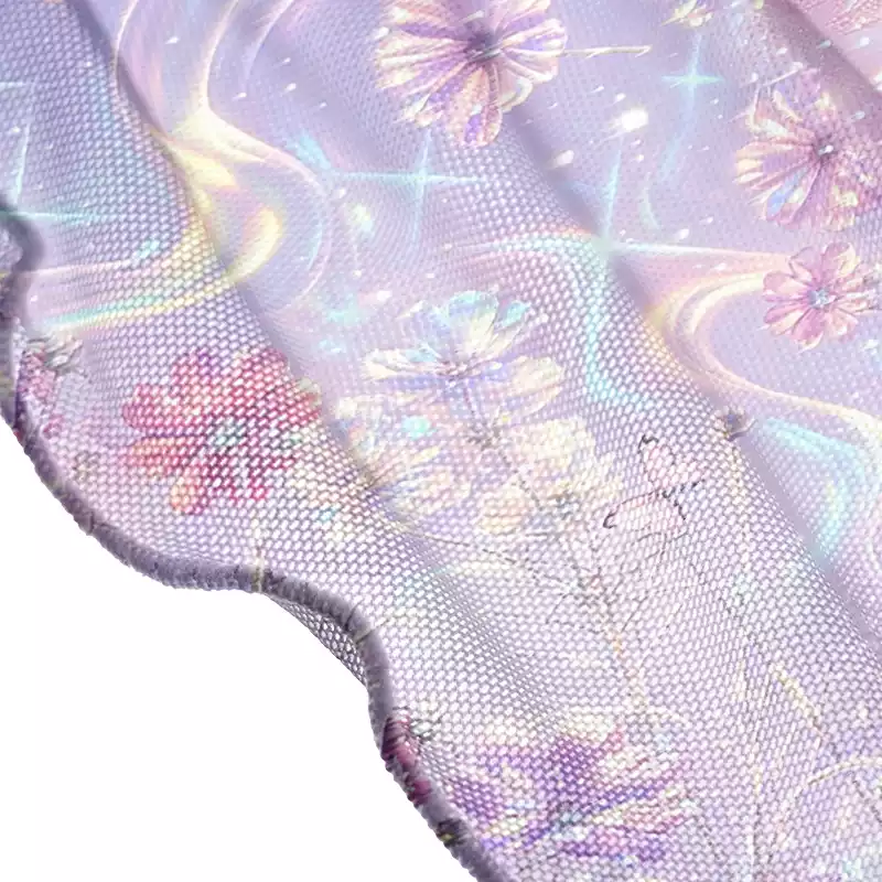 Soulisfree Iridescent Floral Fantasy Sheer Mesh Cover Up