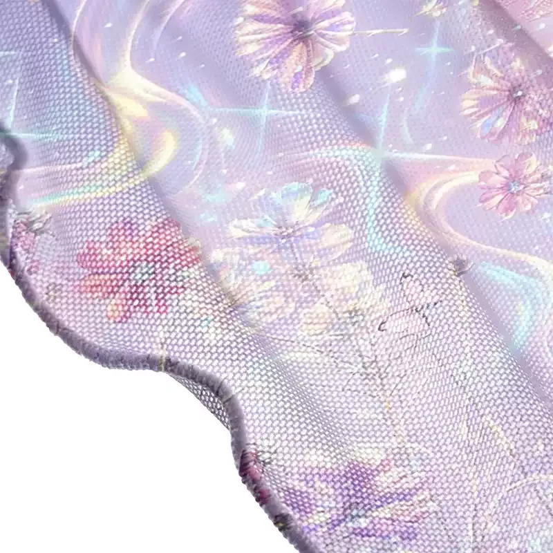 Soulisfree Iridescent Floral Fantasy Sheer Mesh Cover Up