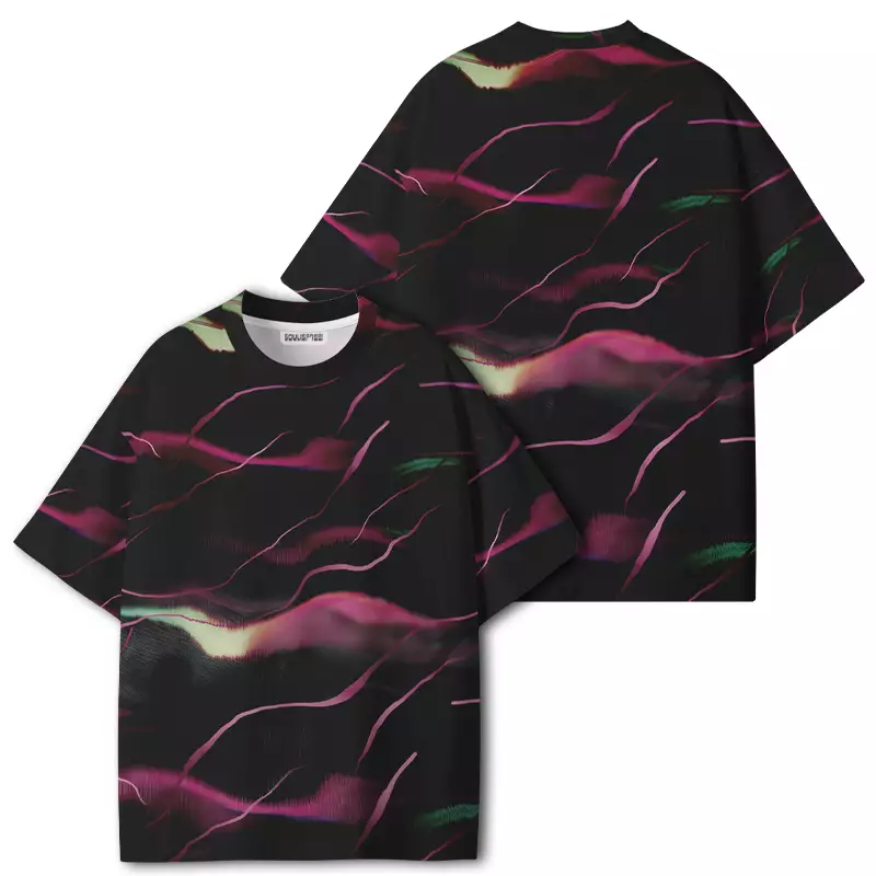 Soulisfree Neon Northern Lights ECO‑PERF Graphic Tee