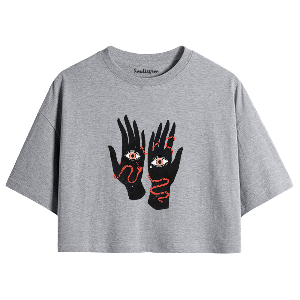 The Eyes Will Not Deceive You Crop Top