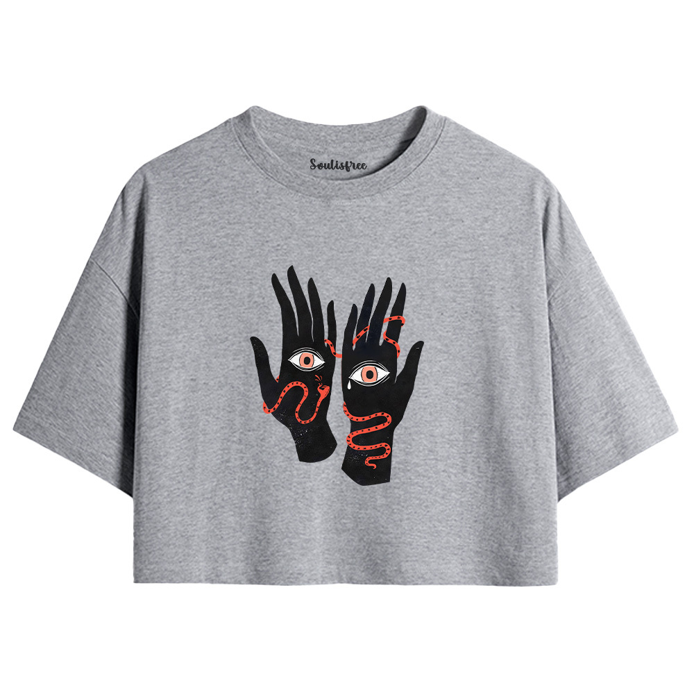 The Eyes Will Not Deceive You Crop Top