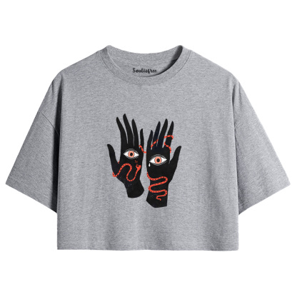 The Eyes Will Not Deceive You Crop Top