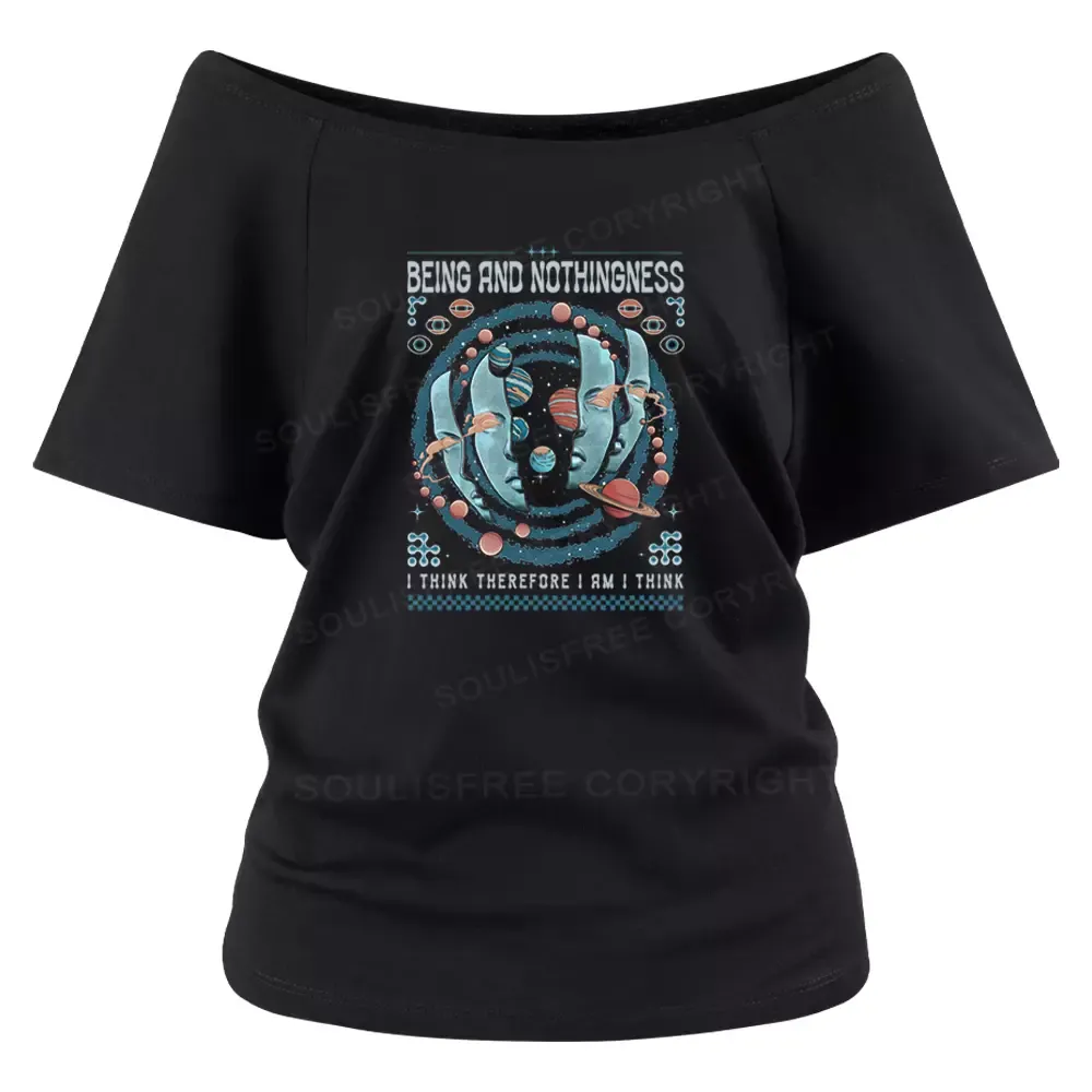 Designed Being and Nothingness Off Shoulder To