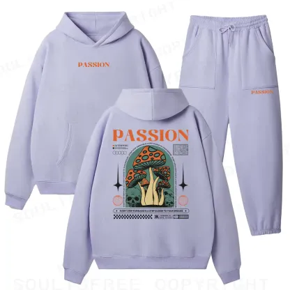 Passion Dream Mushroom Fleece Hoodie Set