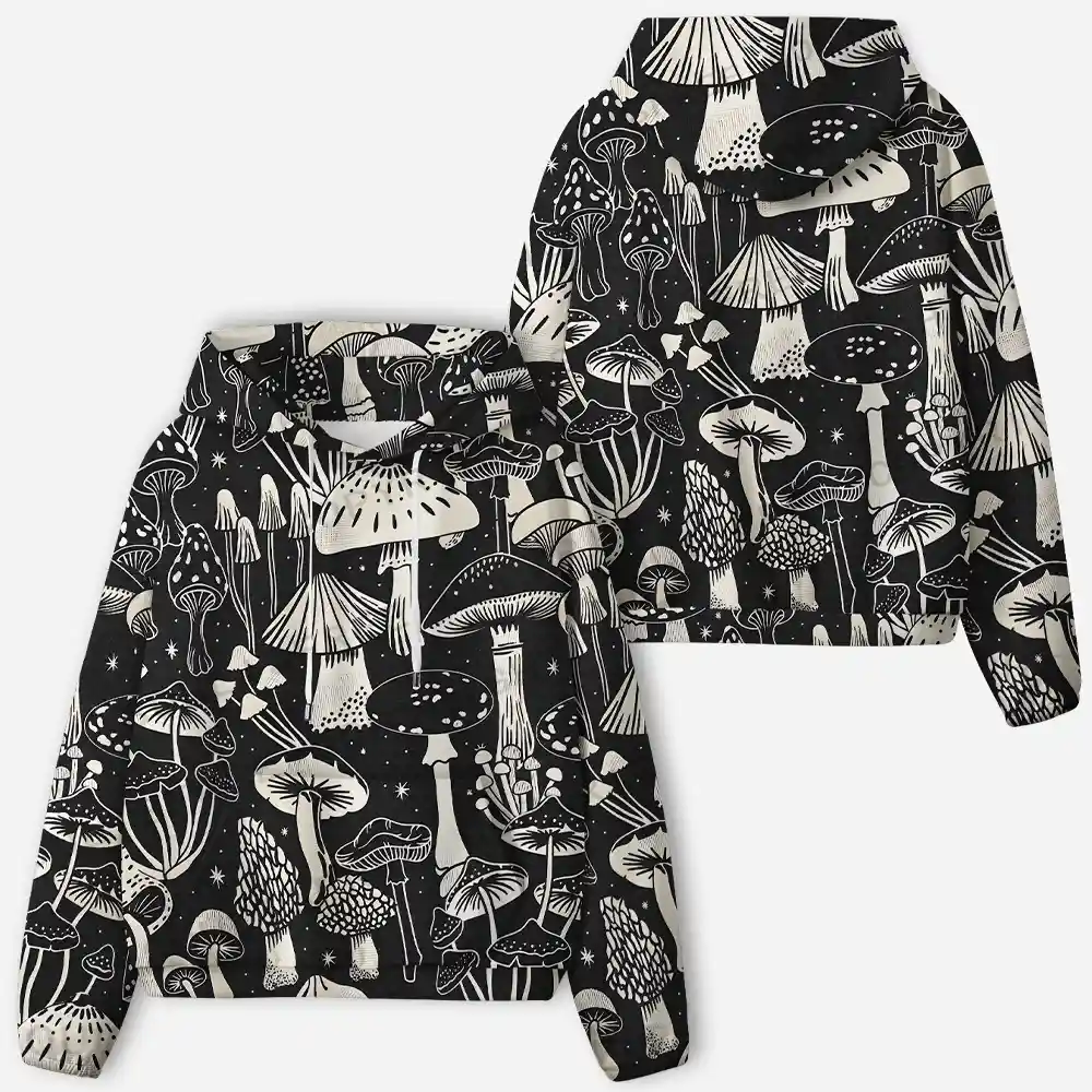 Mystic Mushroom Forest All-Over Print Hoodie