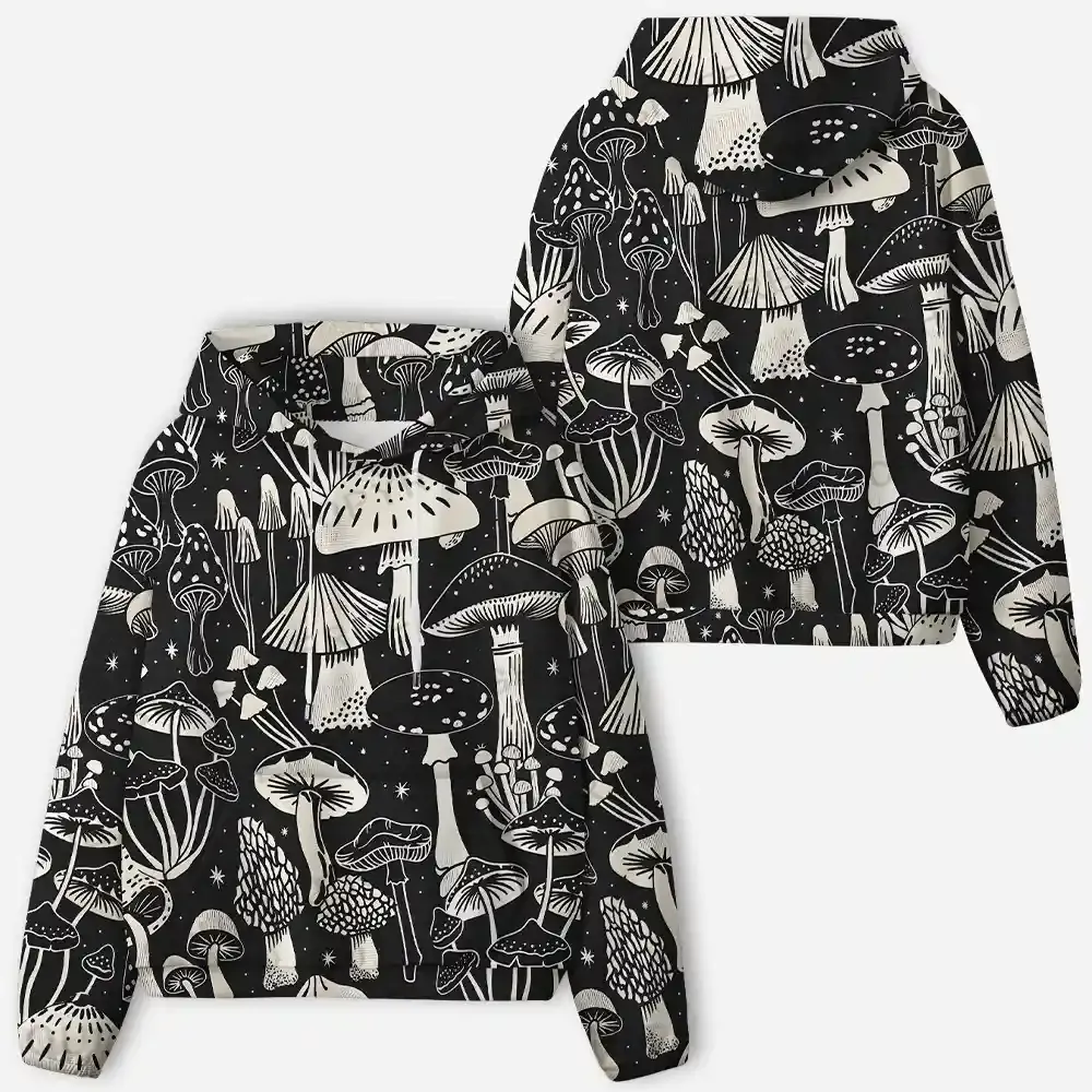 Mystic Mushroom Forest All-Over Print Hoodie