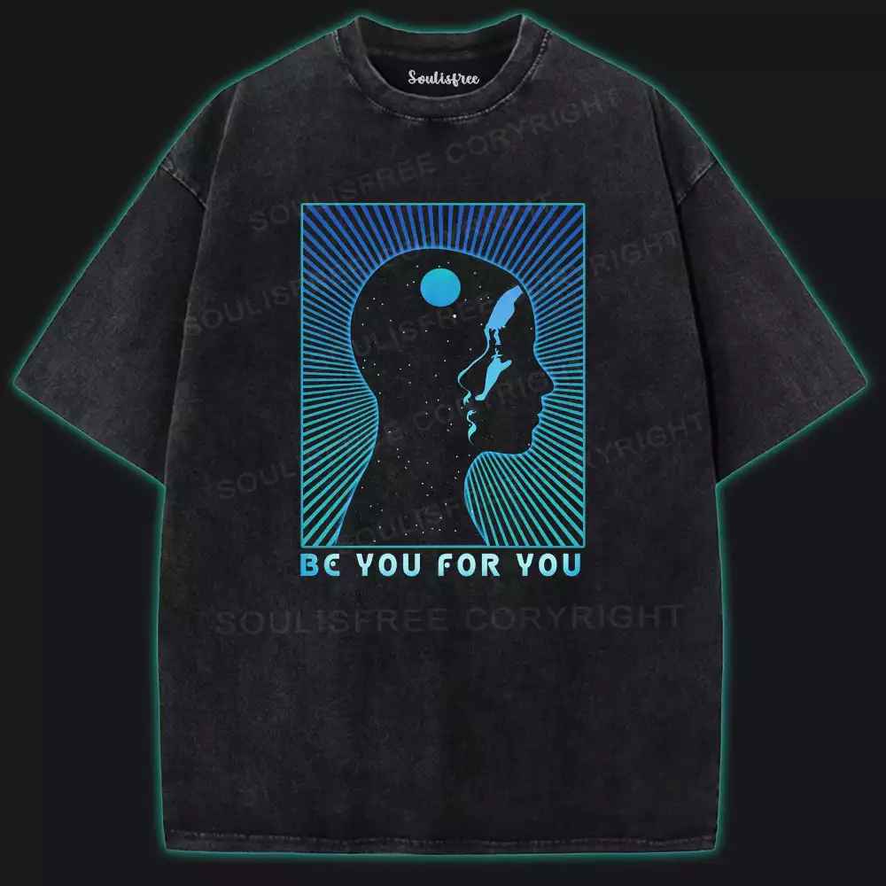 Be You For You Washed Space T-shirt