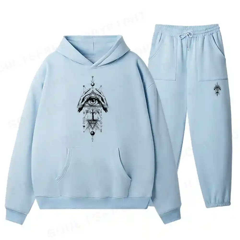 The Sacred Geometry Fleece Hoodie Set