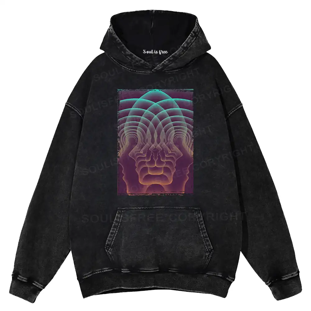 Do You Really Know Yourself Washed Hoodie