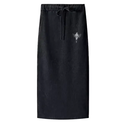Shadow Series : Woman Ⅸ Washed A-Line Maxi Skirt