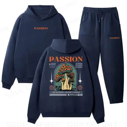 Passion Dream Mushroom Fleece Hoodie Set
