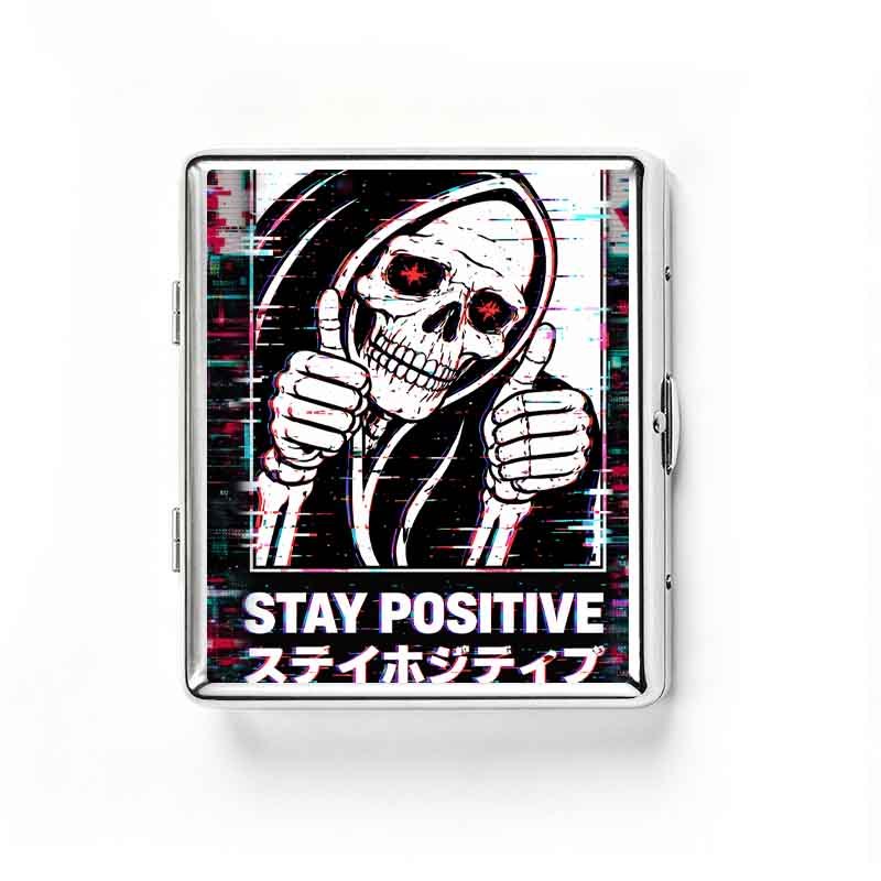 Soulisfree STAY POSITIVE Metal Pocket Case