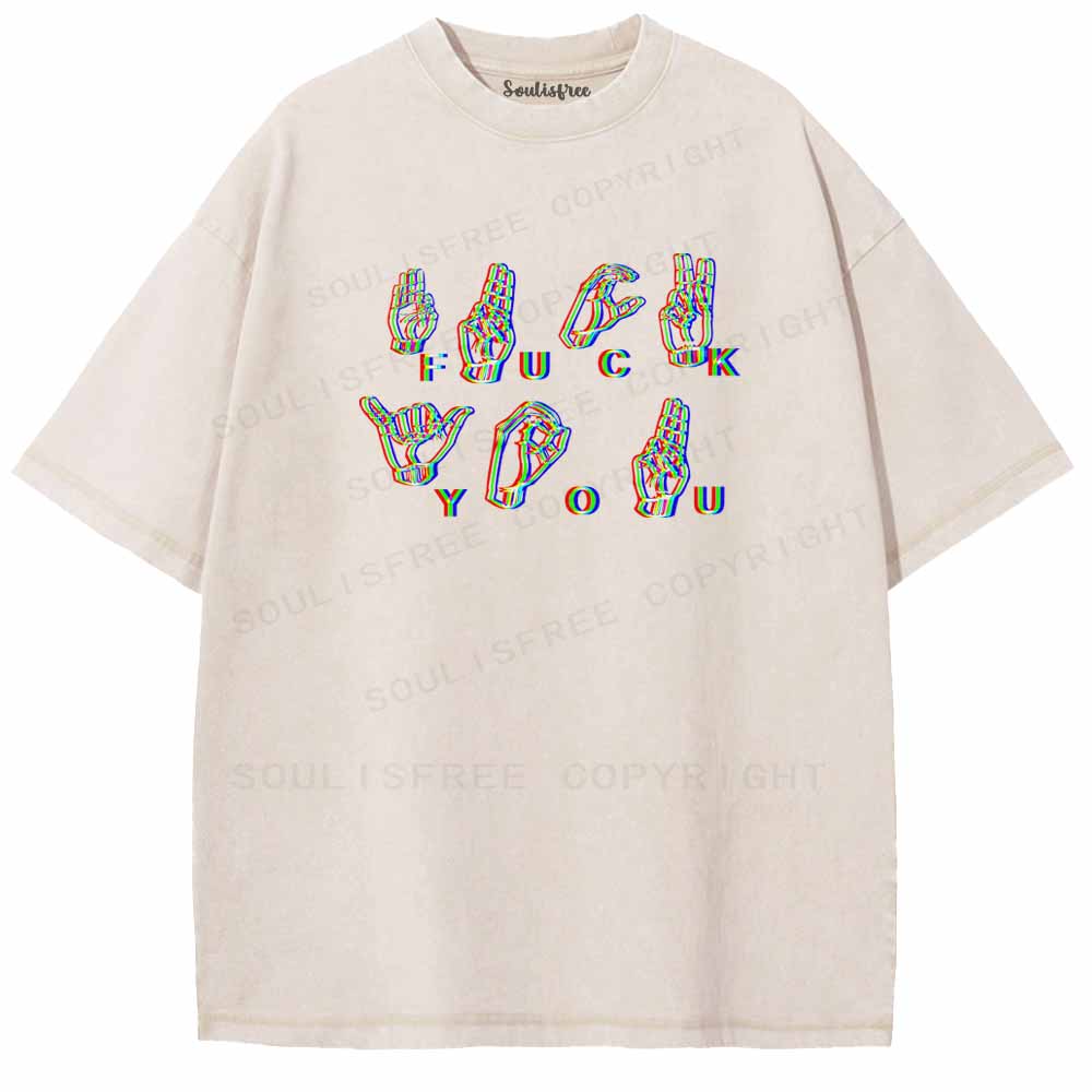 Soulisfree UNAPOLOGETIC SIGNS Washed Tee