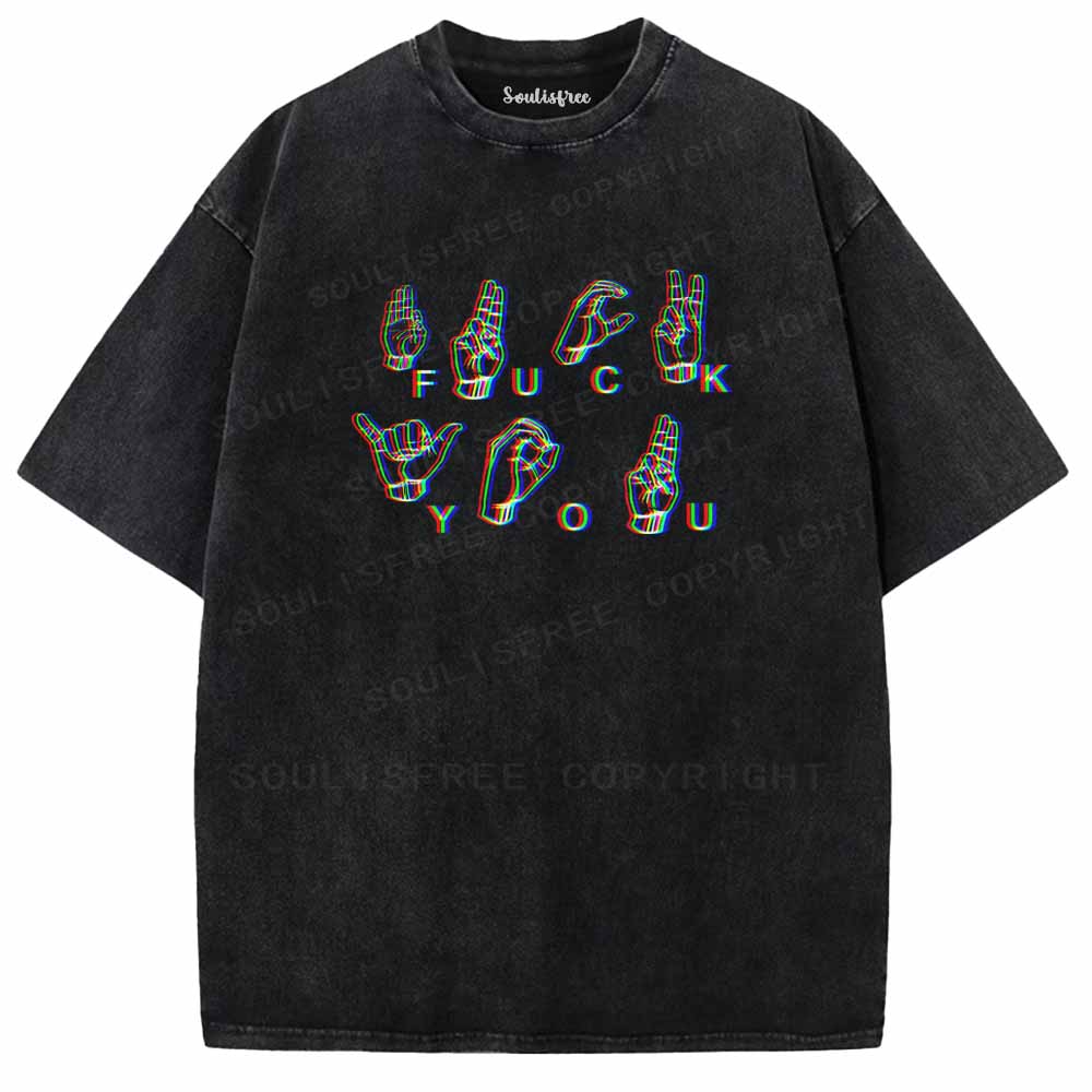 Soulisfree UNAPOLOGETIC SIGNS Washed Tee