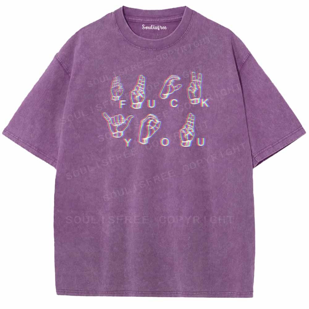 Soulisfree UNAPOLOGETIC SIGNS Washed Tee