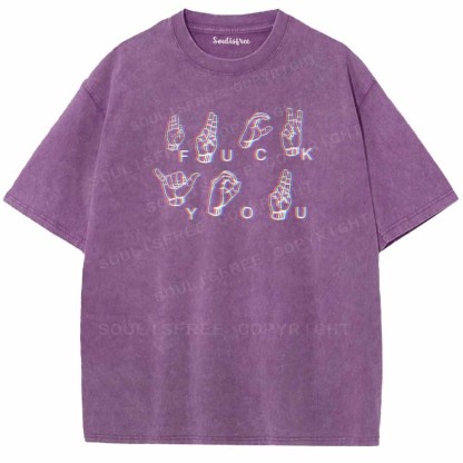 Soulisfree UNAPOLOGETIC SIGNS Washed Tee
