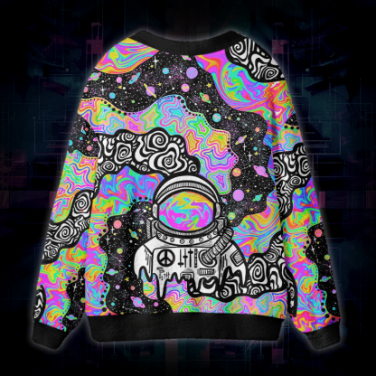Soulisfree Lost In My Own World Fuzzy Cardigan Sweater 