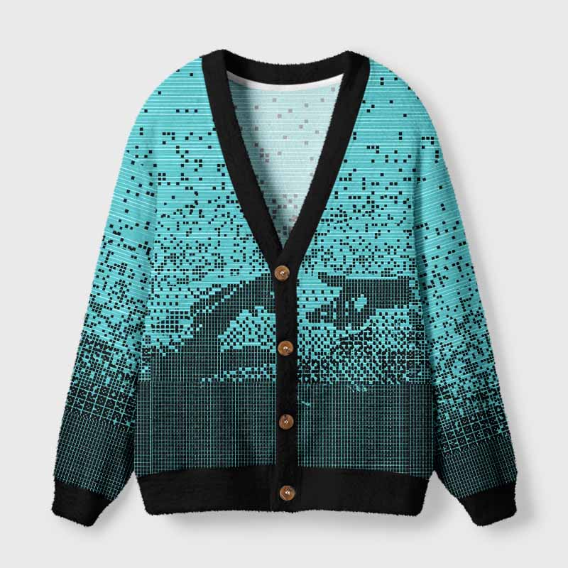 Soulisfree Phenomenal World Fuzzy Cardigan Sweater 