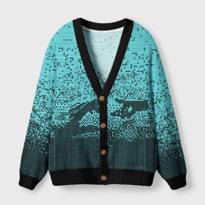 Soulisfree Phenomenal World Fuzzy Cardigan Sweater 