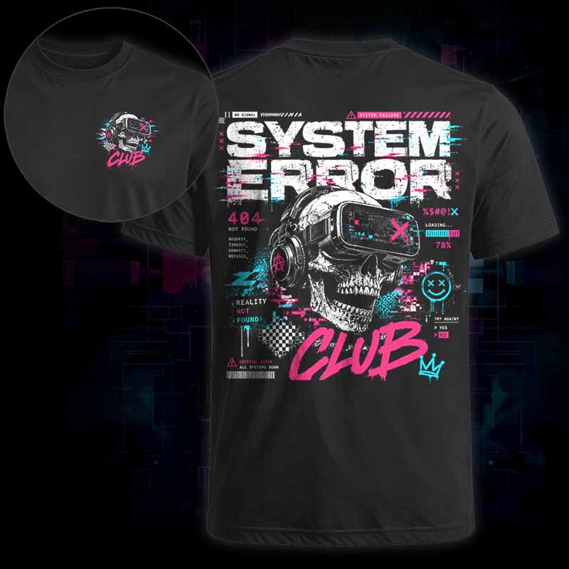 Soulisfree System Error Club  Classic Tee
