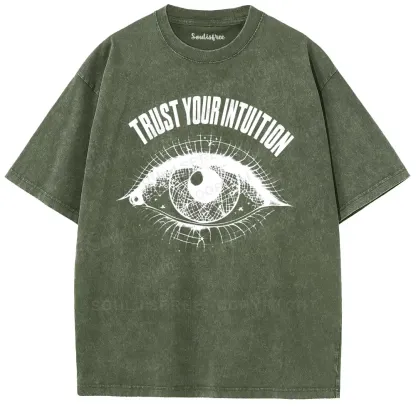 Trust Intuition Washed T-shirt