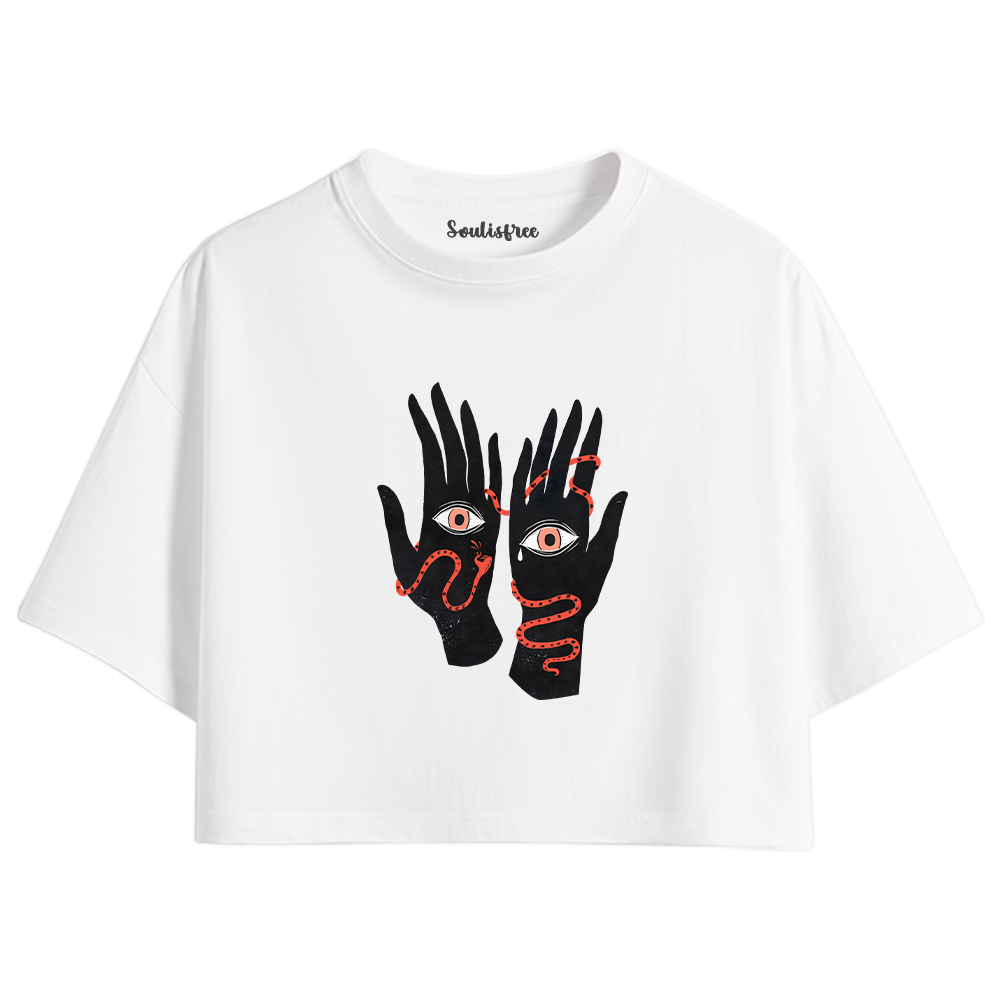 Designed The Eyes Will Not Deceive You Crop Top