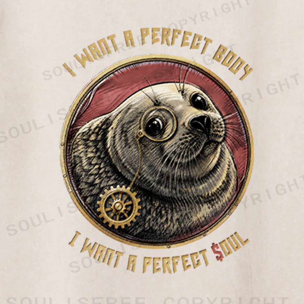 Soulisfree PERFECT BODY ,PERFECT SOUL Washed Tee