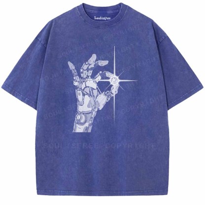 Soulisfree Grasp The Cosmic Light Washed Tee