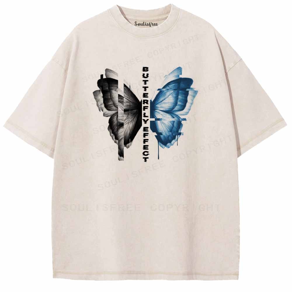 Soulisfree BUTTERFLY EFFECT Washed Tee