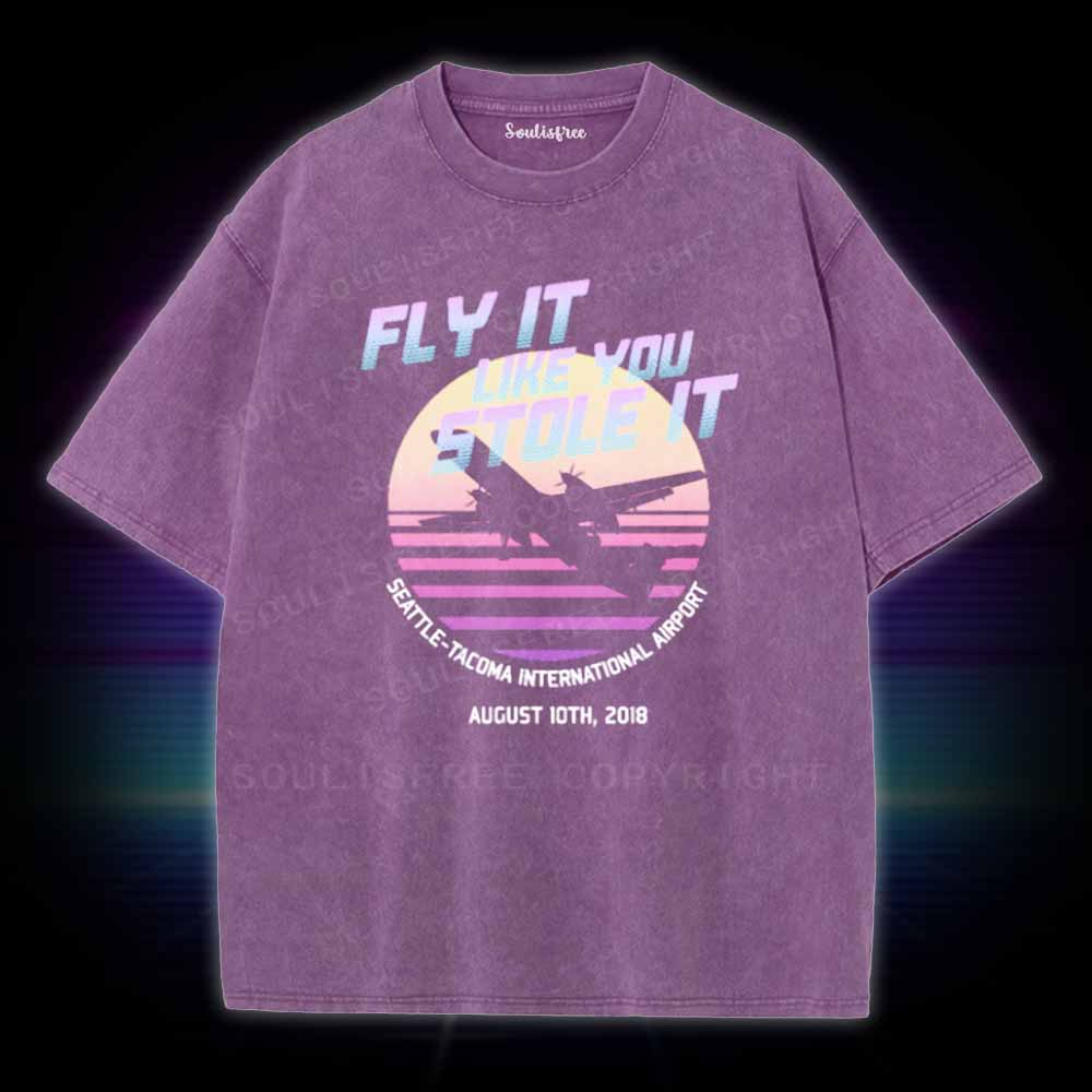 Soulisfree Fly It Like You Stole It Washed Tee