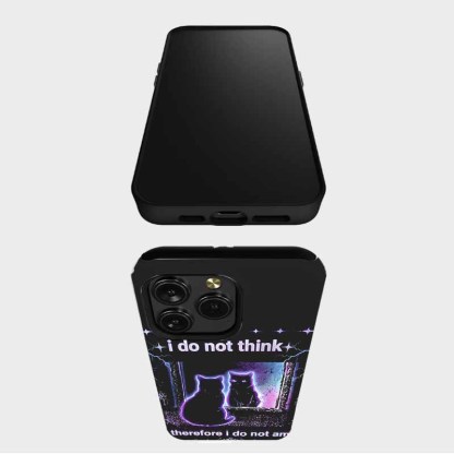 Soulisfree i do not think, therefore i do not am Matte Phone Case