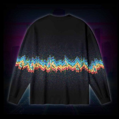 Soulisfree Energy Signal Long Sleeve Cotton Tee